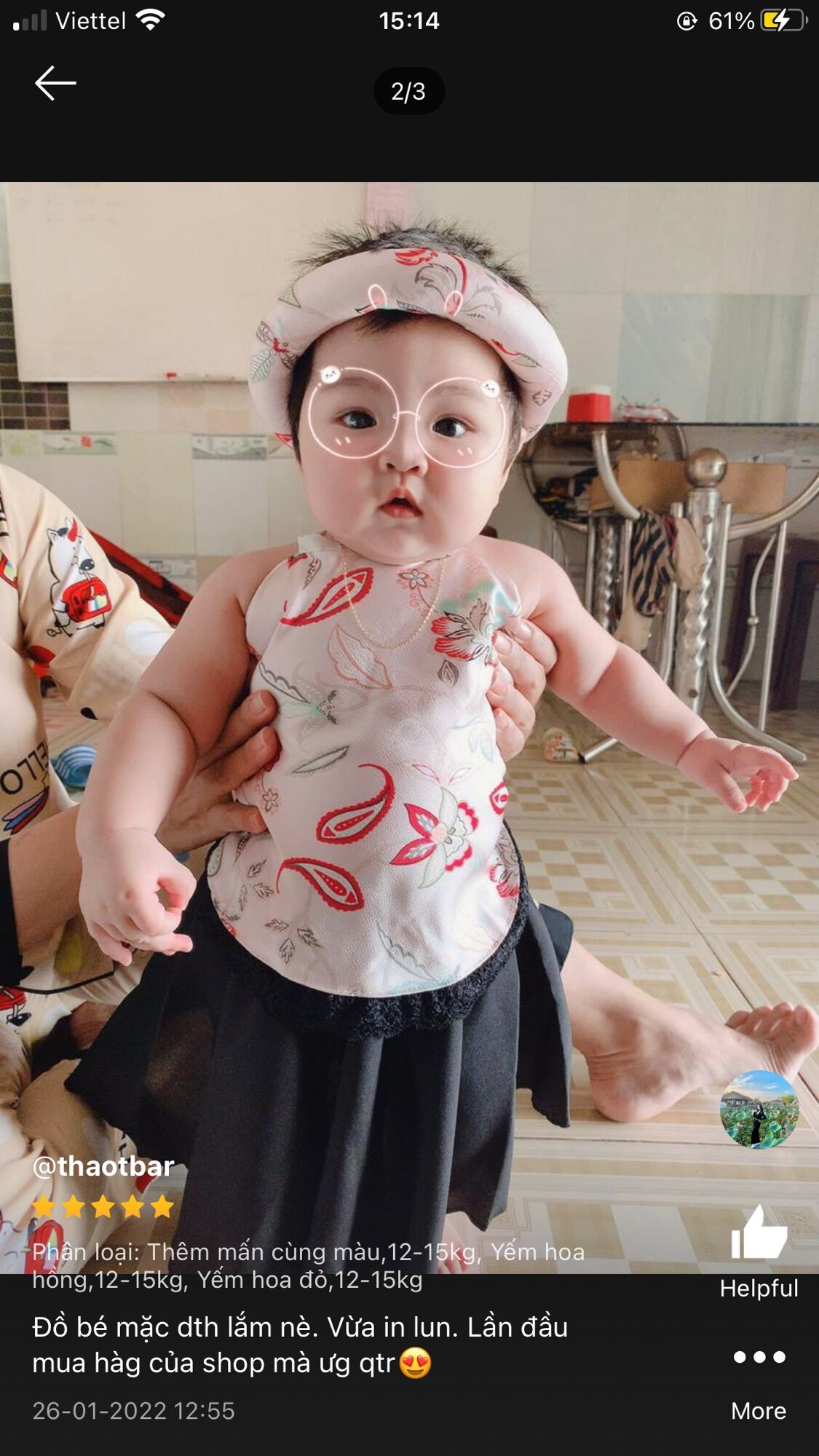 YẾM ĐÀO KÈM MẤN CHO BÉ GÁI (Ảnh Thật)