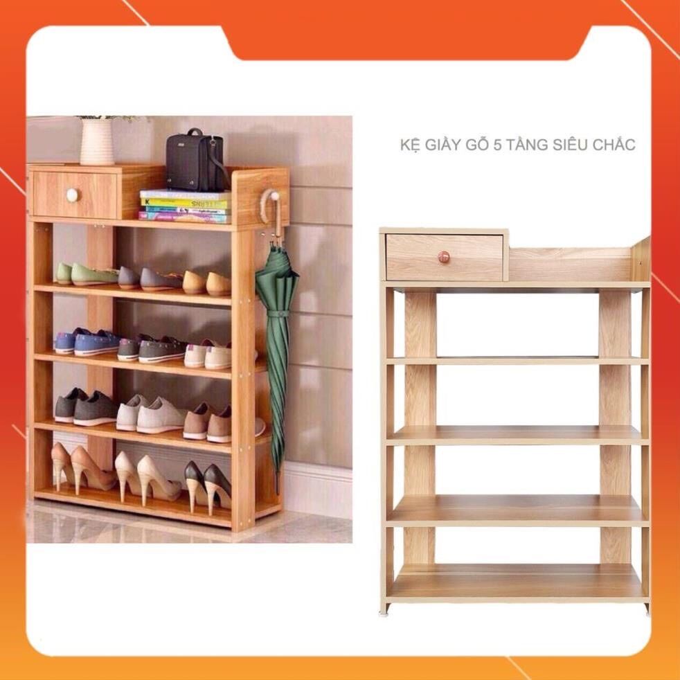 Kệ giày gỗ 5 tầng