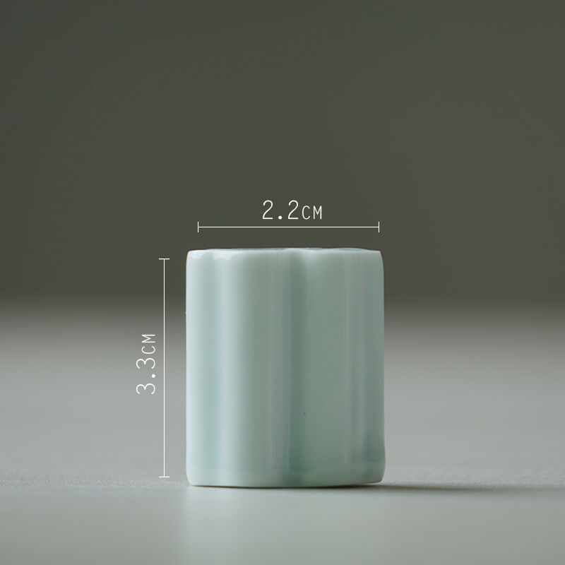 Kệ để trà sứ celadon gốm sứ kiểu trung quốc kệ để trà cốc có nắp bát trà nắp cốc có nắp ấm tử sa đặt đồ trưng bày trà đạo phụ kiện bộ trà
