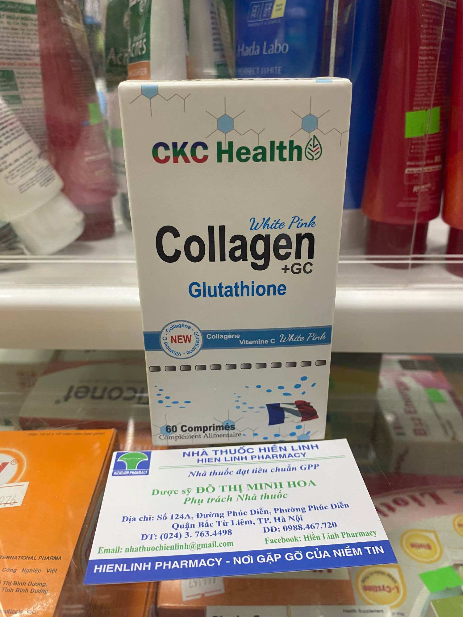 Viên uống Collagen, glutathion ( Pháp)