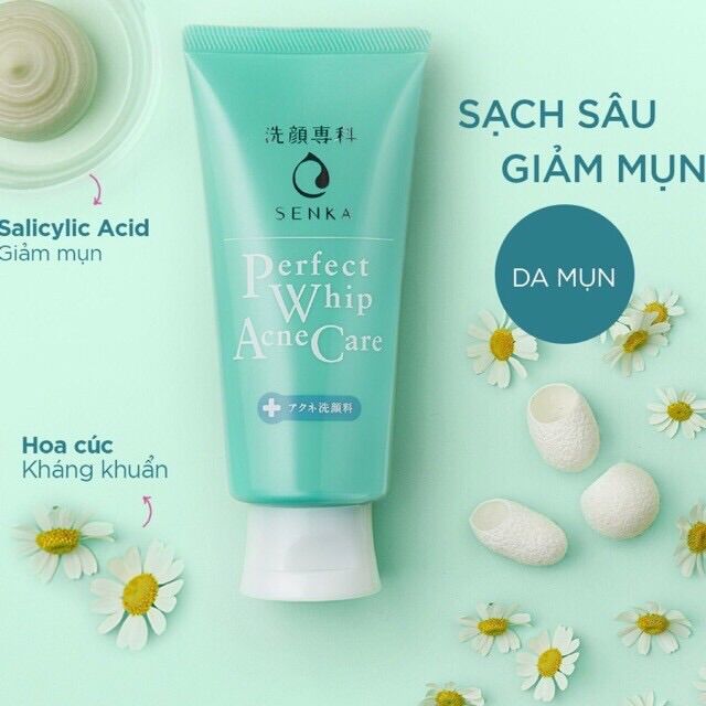 Sữa rửa mặt Senka dành cho da mụn 100g