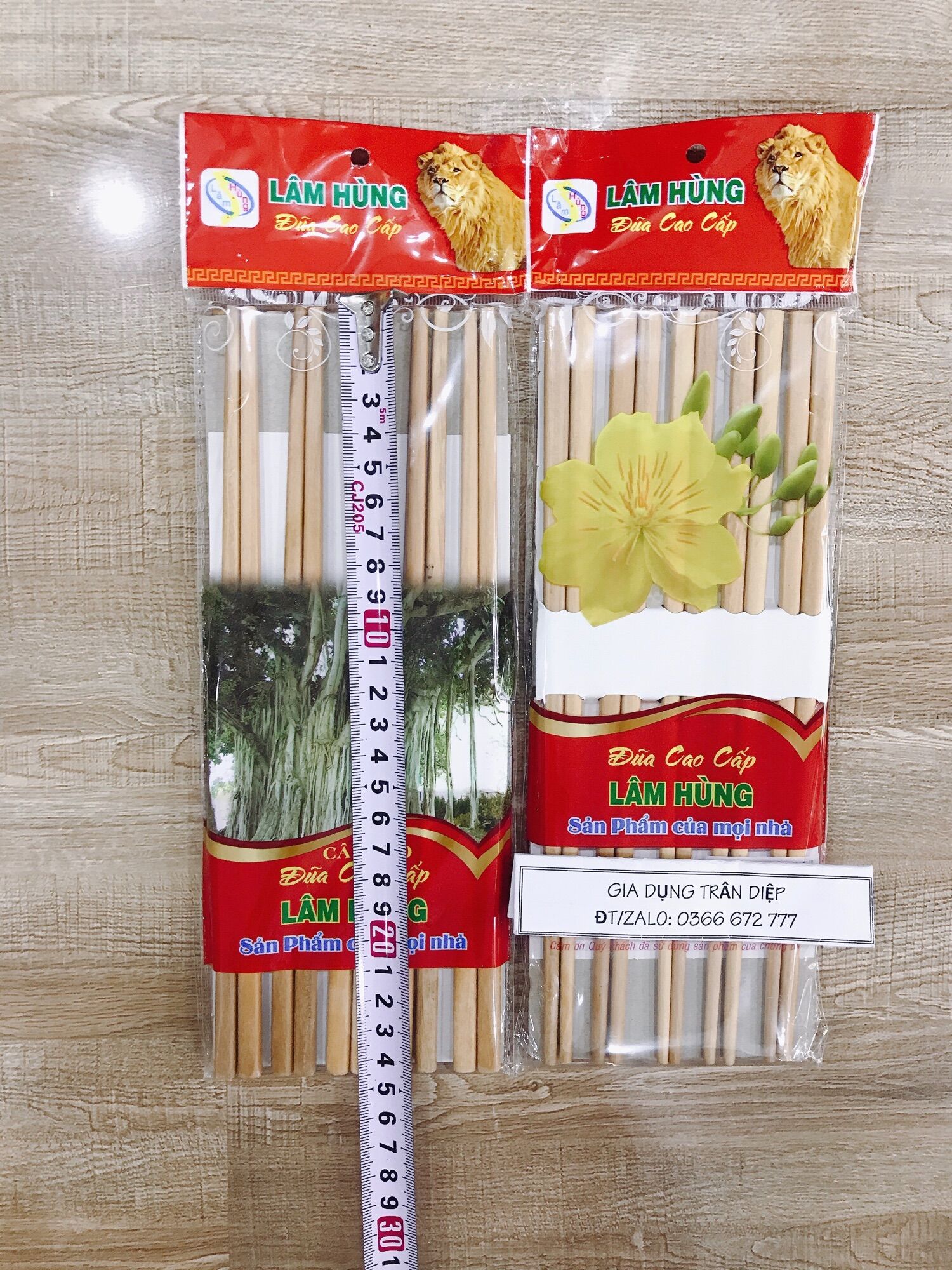 Bộ 10 đôi đũa cây sao cao cấp