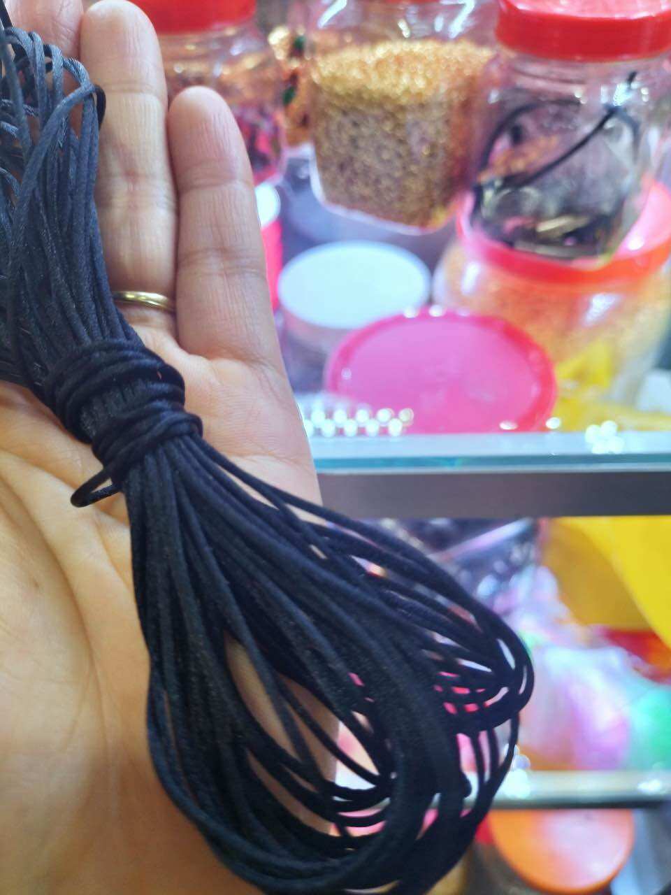 Bó 5m dây tim đan vòng chất dù bóng size 1.5mm