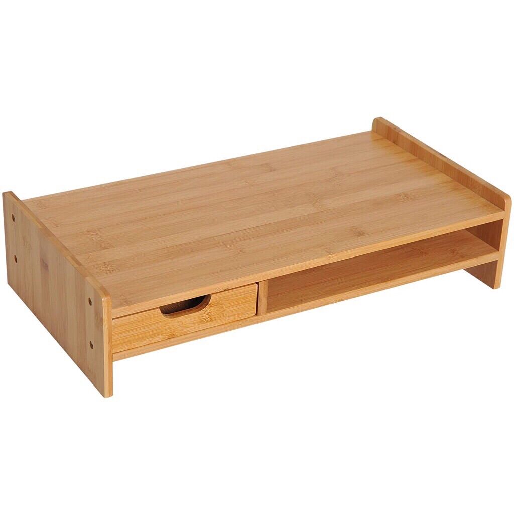Kệ gỗ để màn hình máy tính fansi.mosta-019 / nâng màn hình lên đến 11.5cm / giảm đau cổ / giúp bàn làm việc gọn gàng