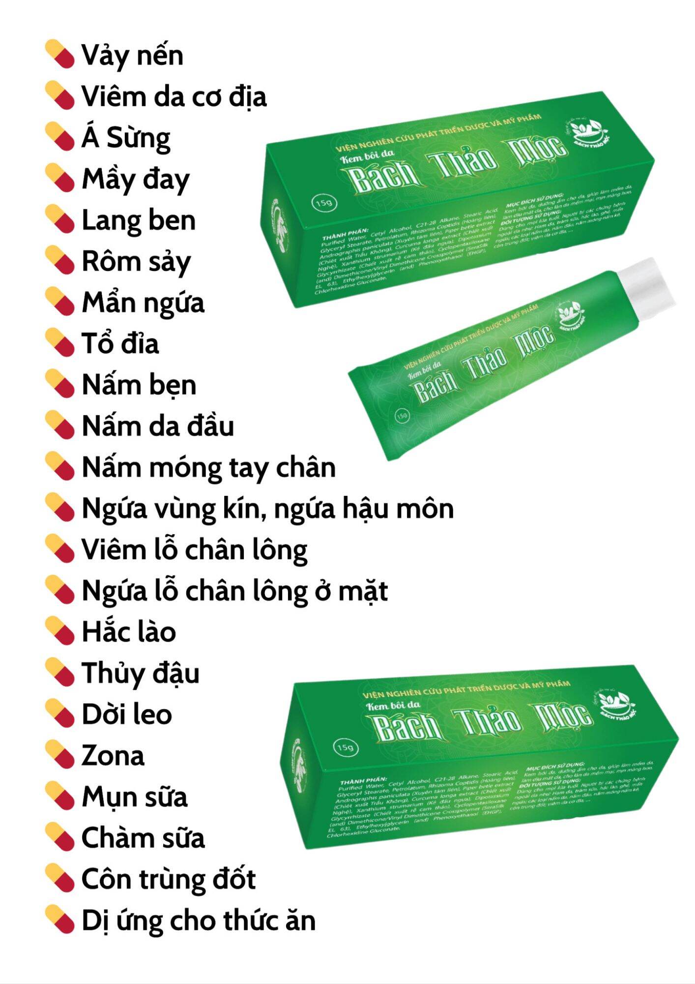 Kem bôi da bách thảo mộc