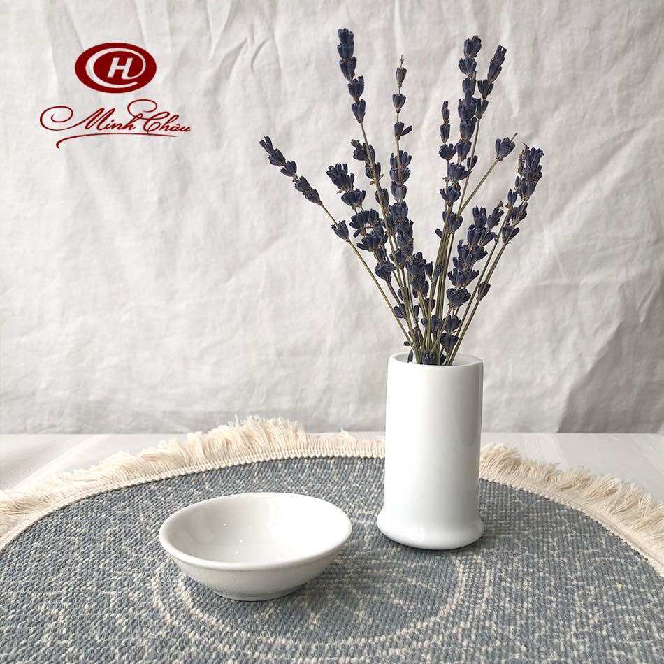 Đĩa chấm sứ Minh Châu - D01