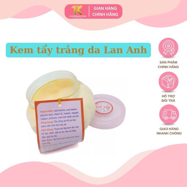 Kem bí tròn lan anh dưỡng trắng da 250g