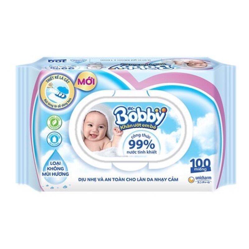 Combo 3 bộ 4 khăn ướt bobby 100 tờ