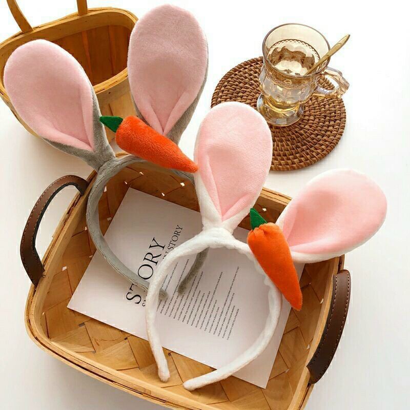 Cài tóc tai thỏ cà rốt
