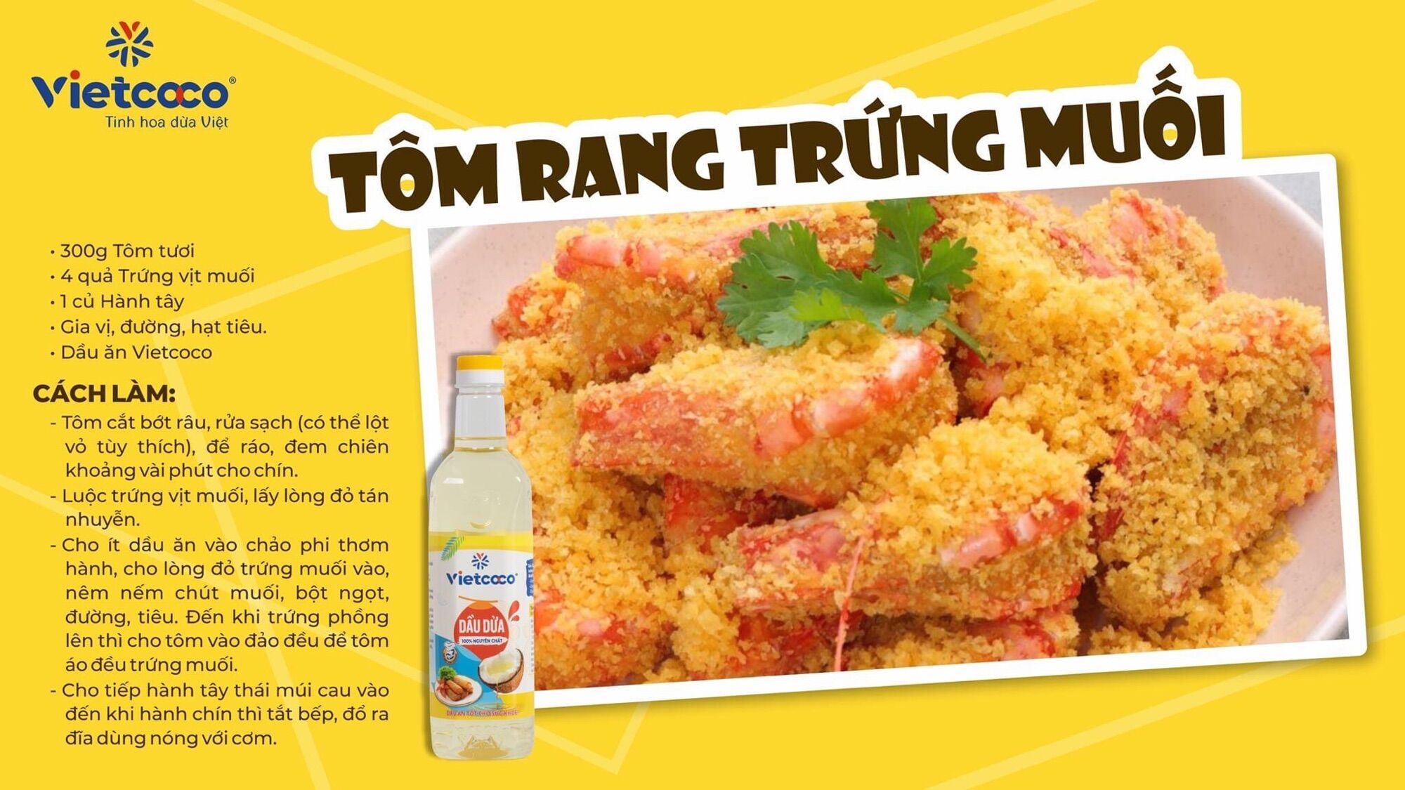 Dầu Dừa tinh luyện Vietcoco - Dầu NẤU ĂN