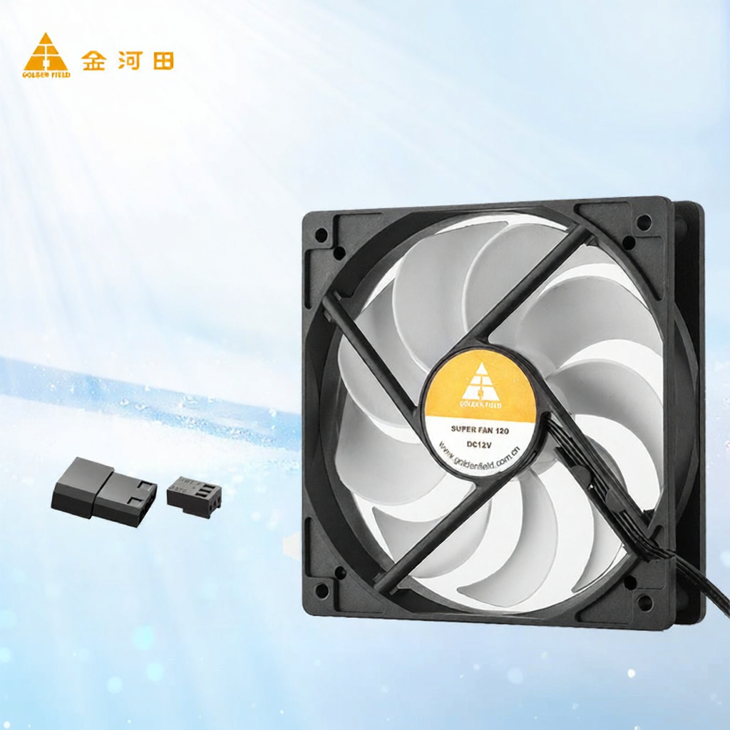 Golden Field | Silent No-light 12cm PC Case Cooling Fan Giá 66,000 Đồng*Miễn phí vận chuyển