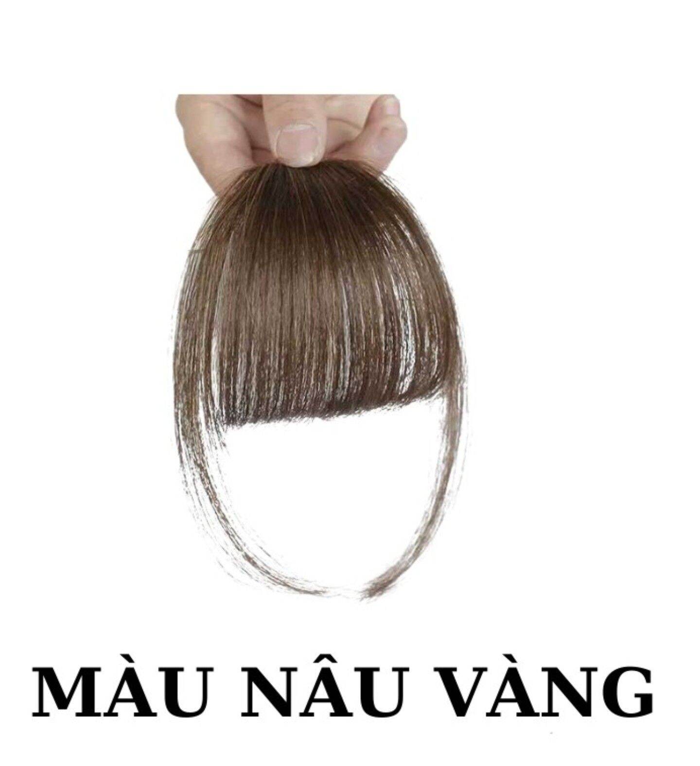 Tóc giả mái thưa kèm cài băng đô len thun M016