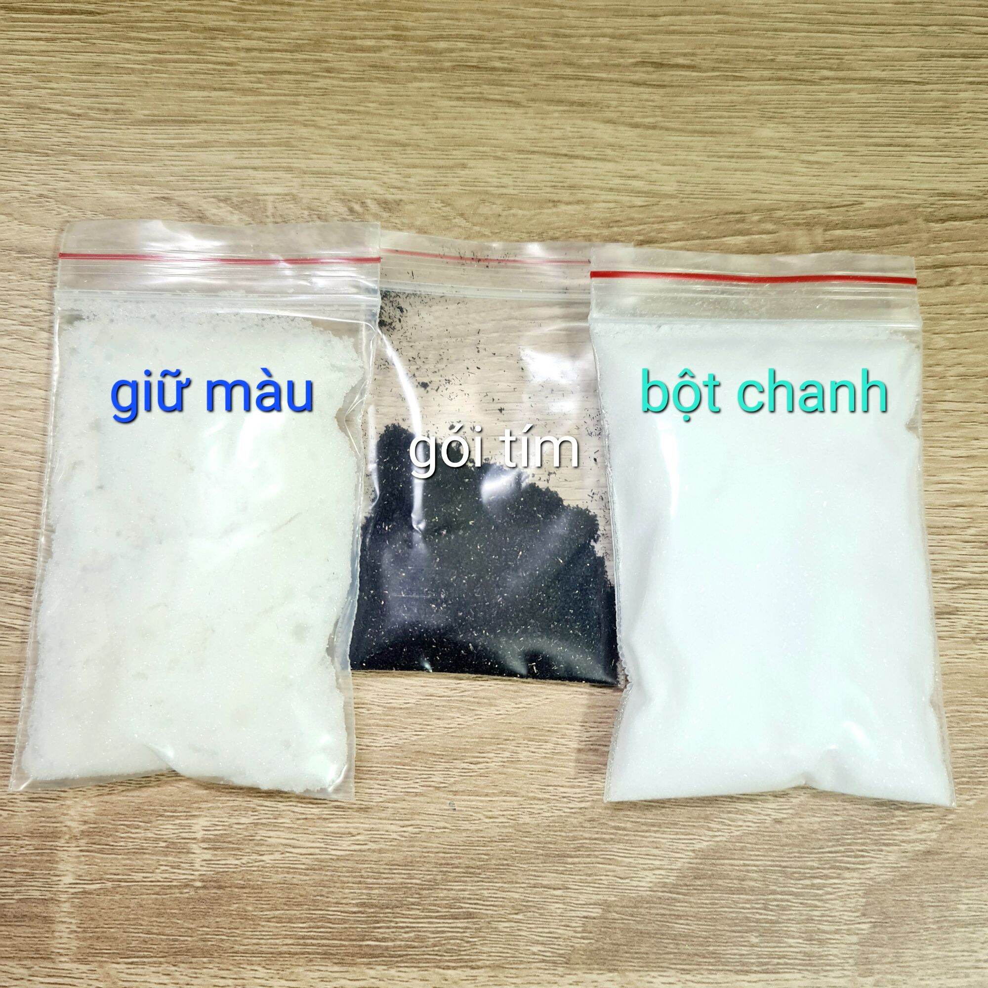 Combo Tẩy mốc quần áo,quần áo ố vàng,thâm kim Tím và Bột chanh