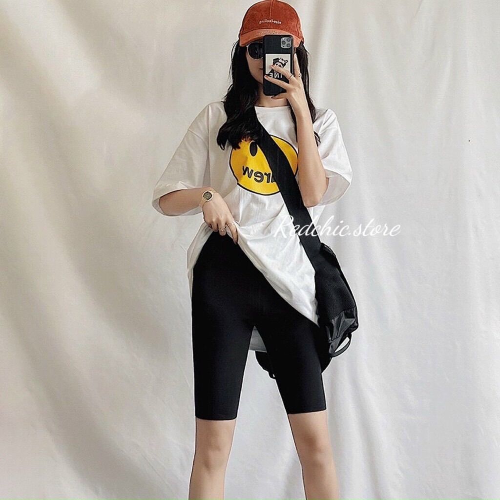 Quần legging ngố cotton co dãn 4 chiều - Quần lửng - Quần tập gym