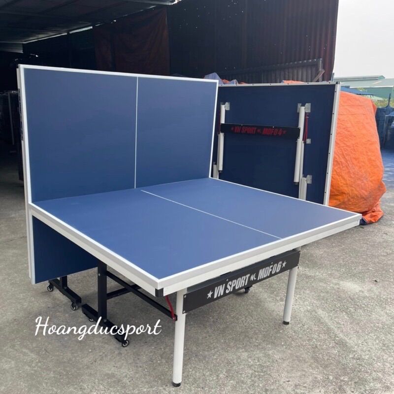Bàn Bóng Bàn Vinasport MDF 06 25mm kèm cọc lưới bóng bàn
