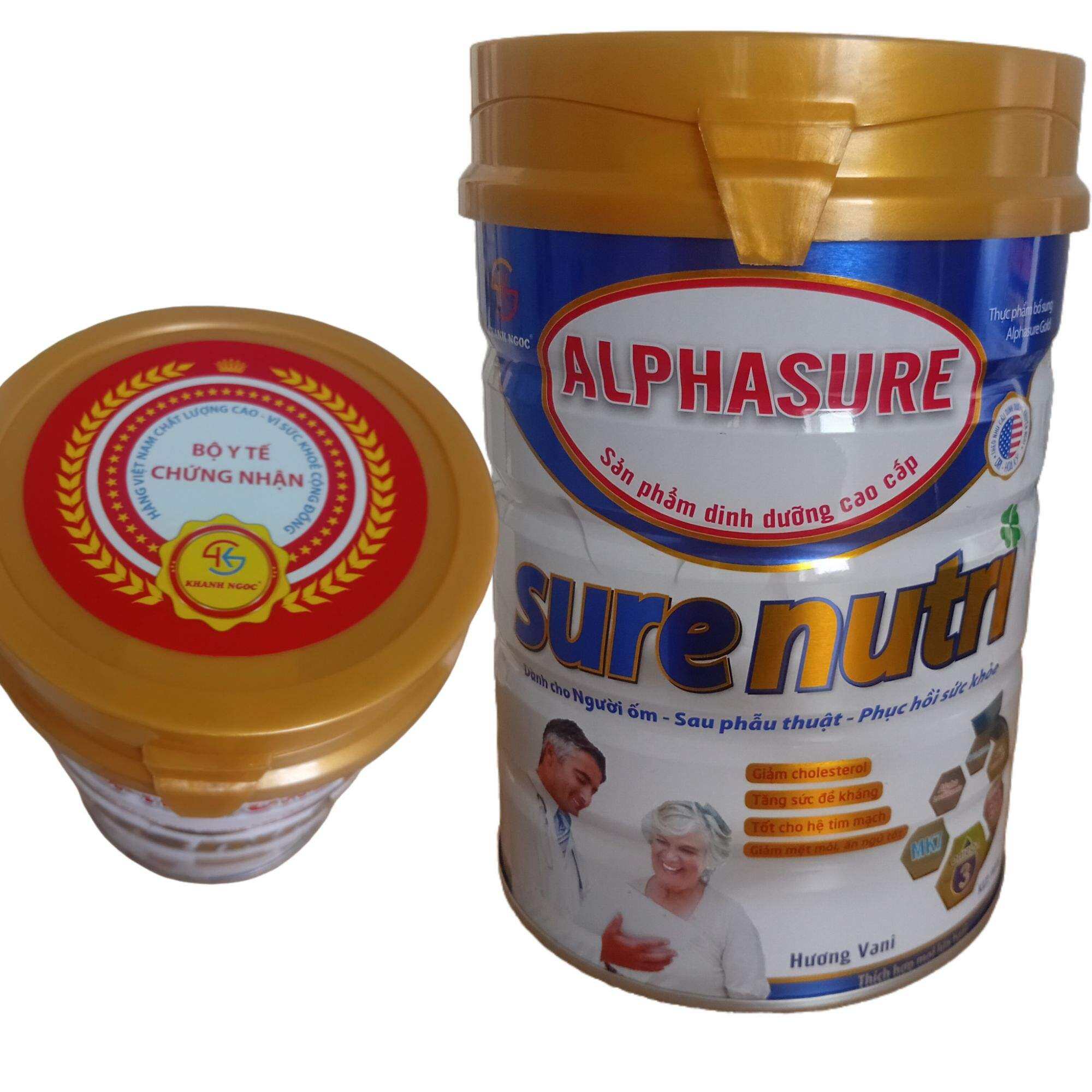 sữa bột alphasure sure nutri lon 900g phục hồi sức khỏe