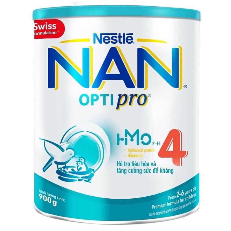 Sữa bột Nan số 4 lon 900g  HSD 2023.Hộp móp thumbnail