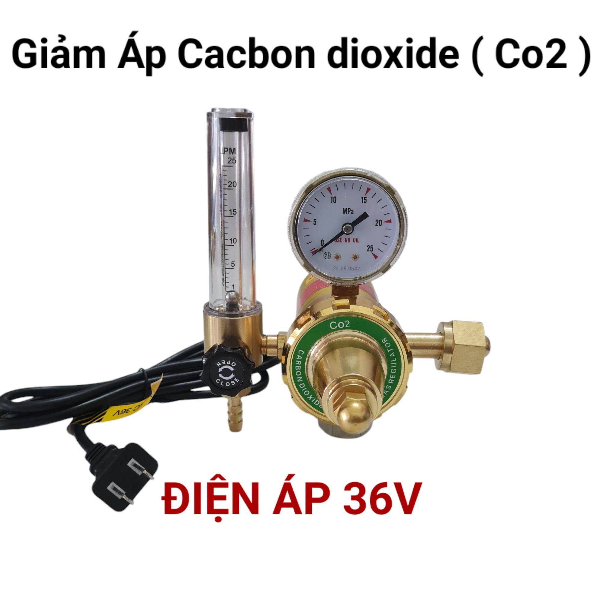 Đồng hồ Co2 hàn Mig_Van giảm áp bình khí Co2 hàn Mig