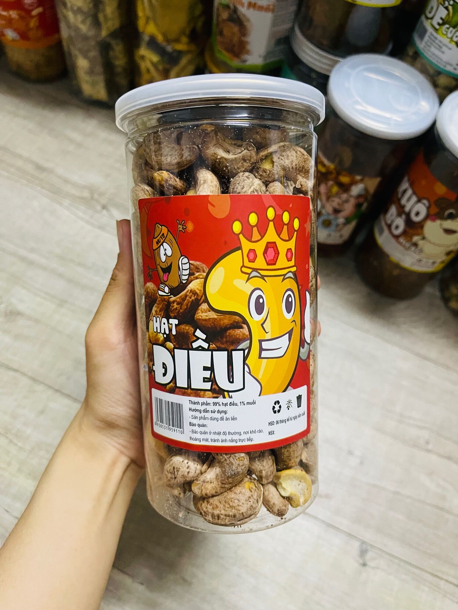 Hạt Điều Rang Muối Hũ Pet 500G