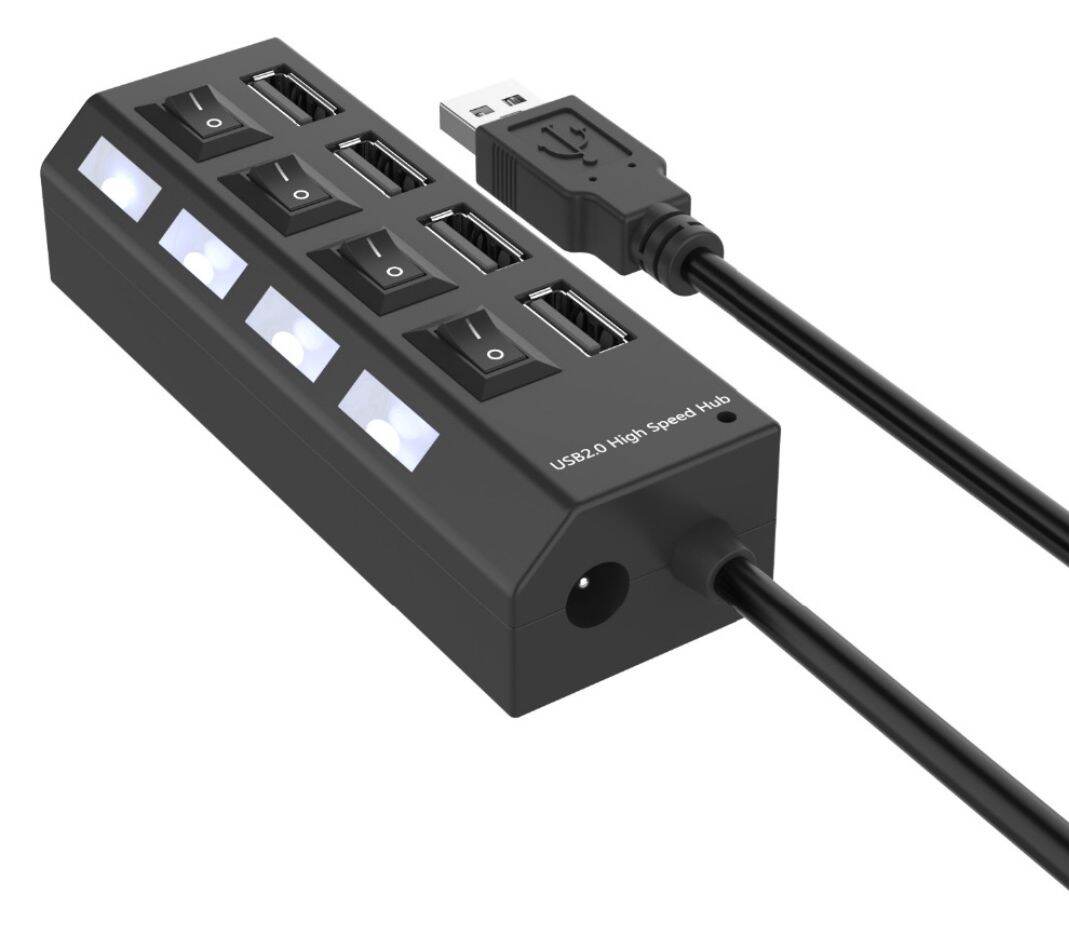 Hub Chia 4 Cổng Usb 2.0 Tốc Độ Cao Cho Pc Laptop