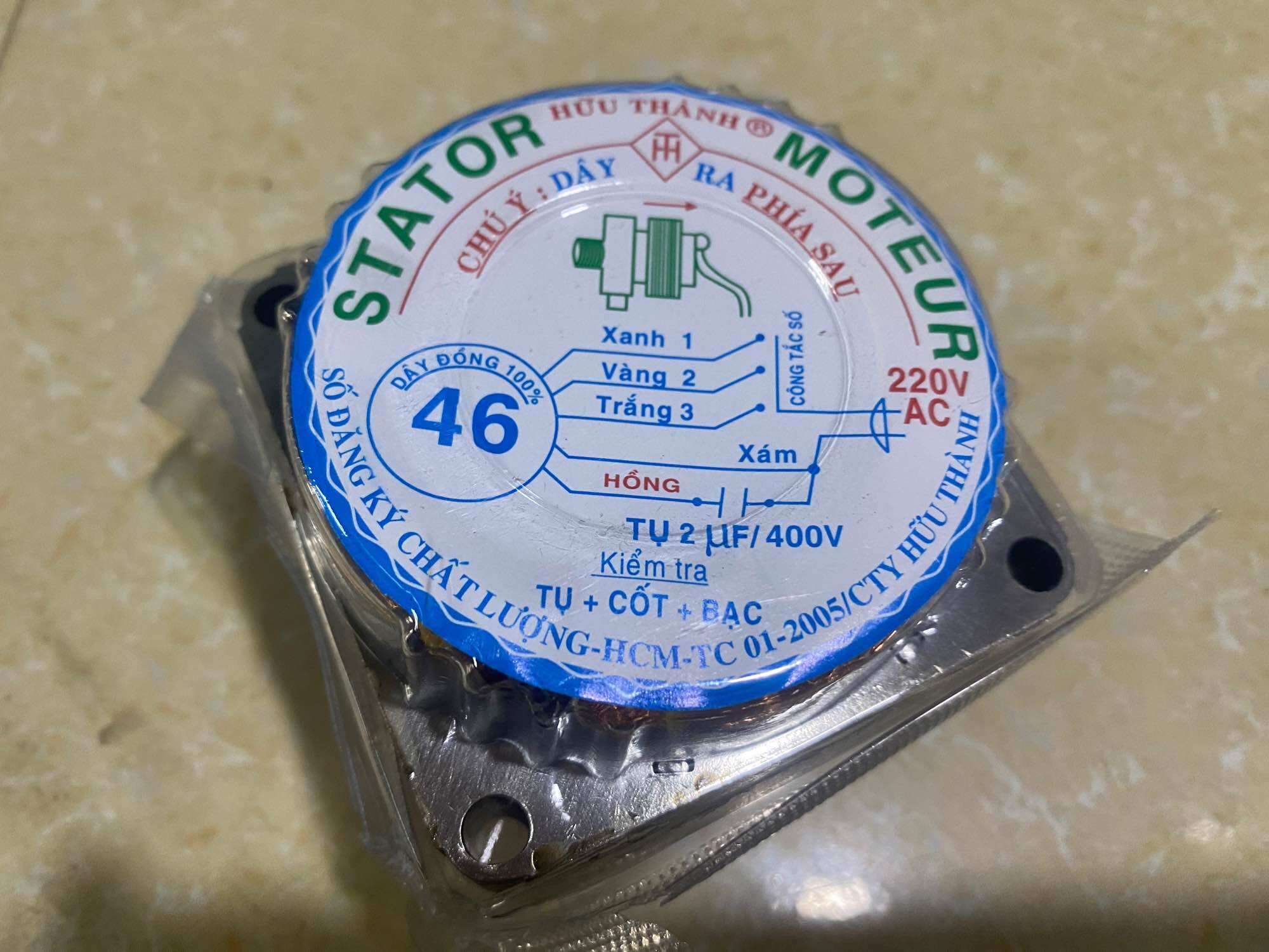 Sa quạt 46/B3/ HT /1,6cm[100% dây đồng]