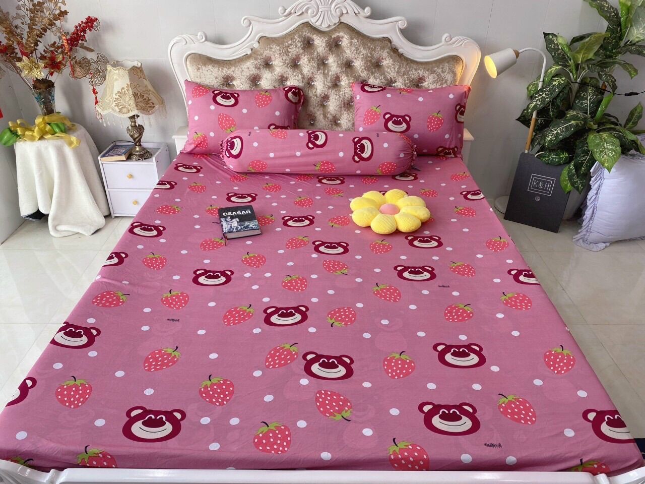 Bộ 4 ga/drap áo gối THUN LẠNH HÀN QUỐC