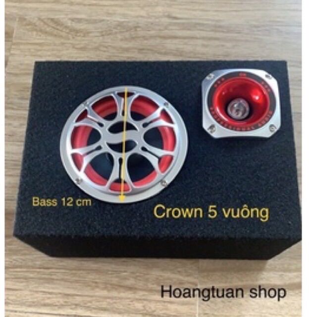 Loa Crown 5 vuông tích hợp bluetooth