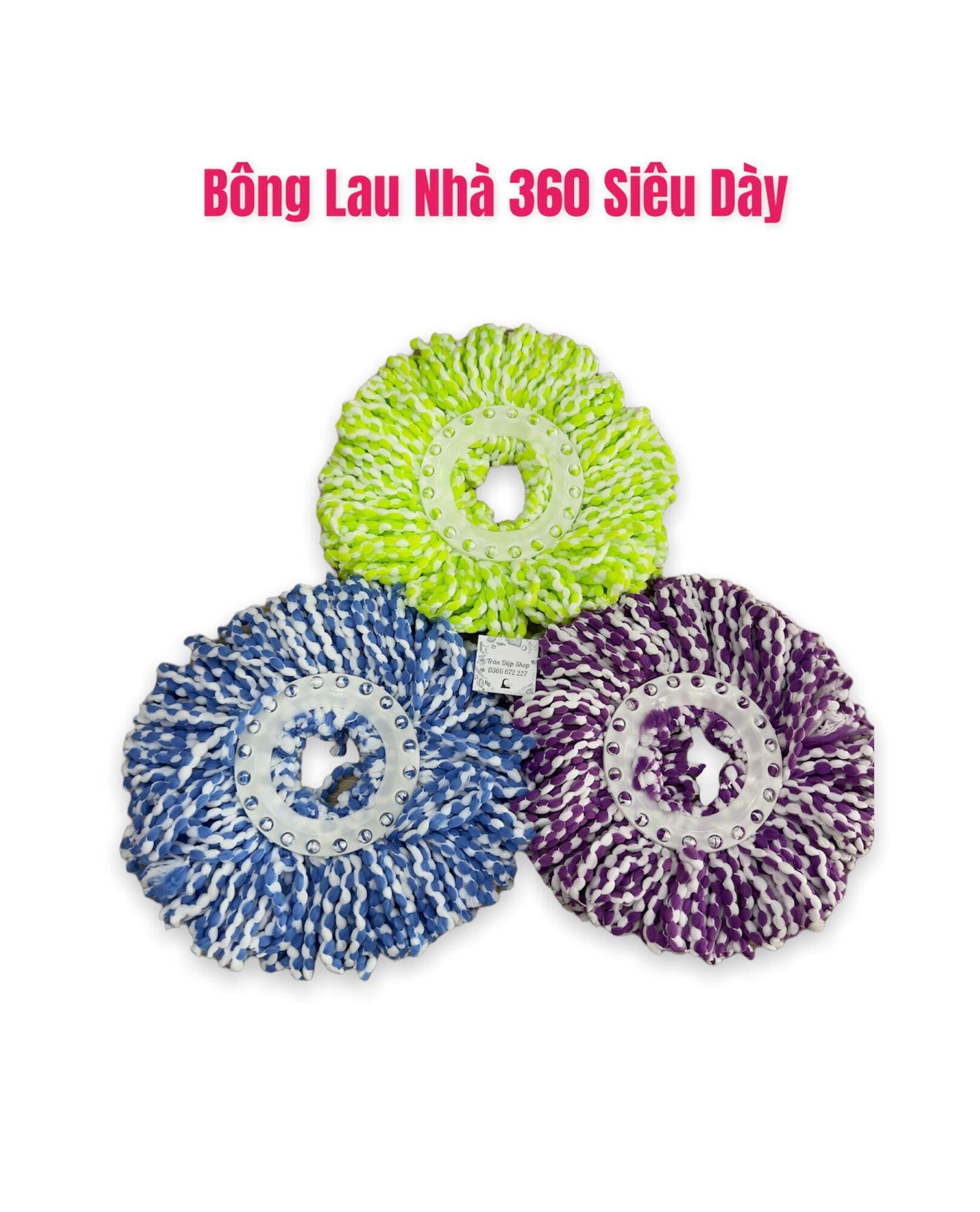 Bông lau nhà 360 độ siêu dày