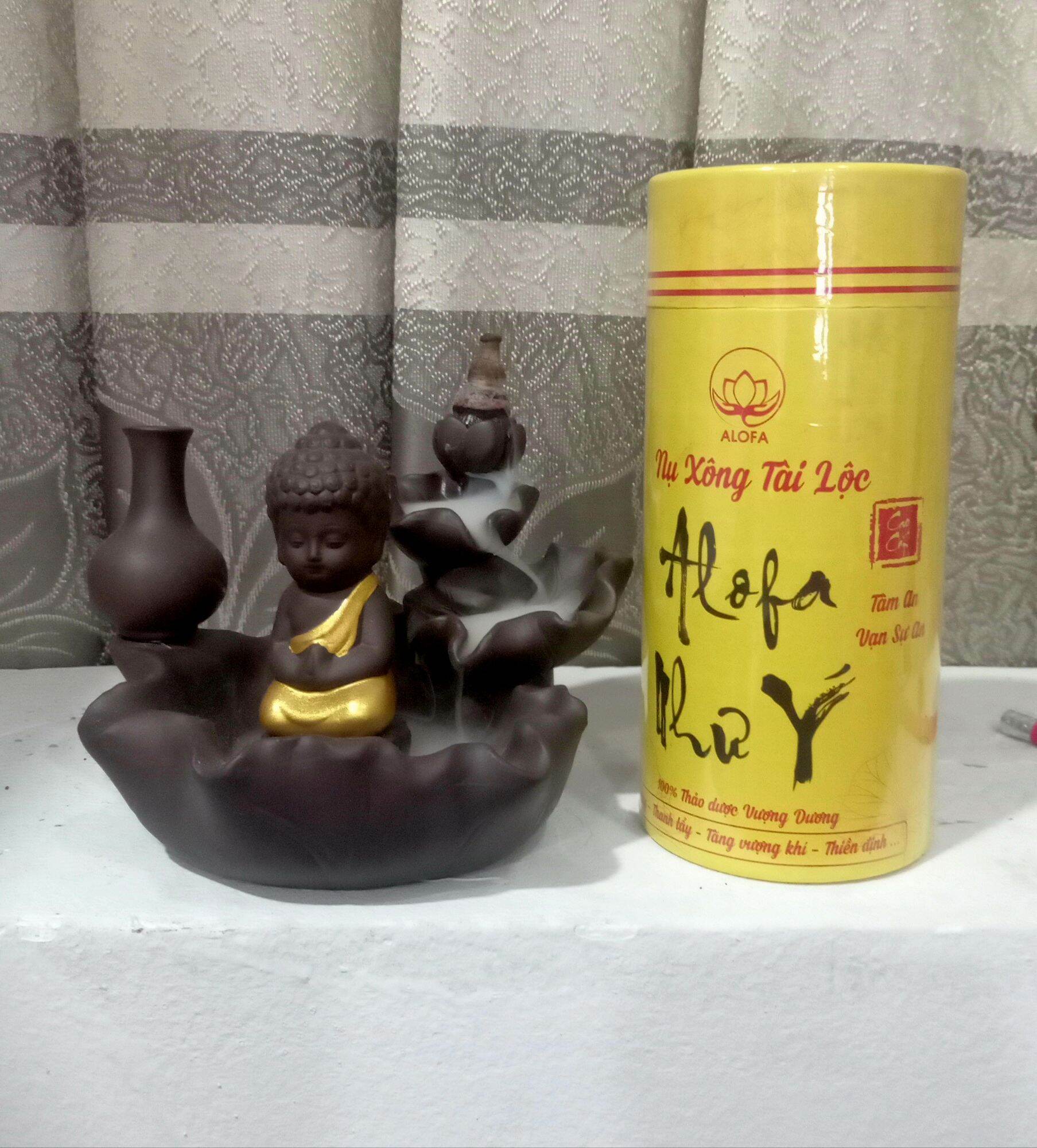 BỘT PHONG THUỶ ALOFA - NỤ ALOFA (MẪU MỚI)