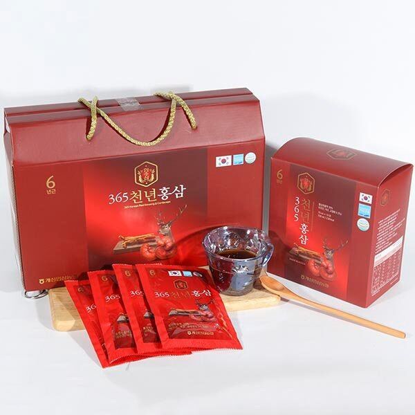 Hồng sâm nhung hươu linh chi Hansusam 365 Hàn Quốc
