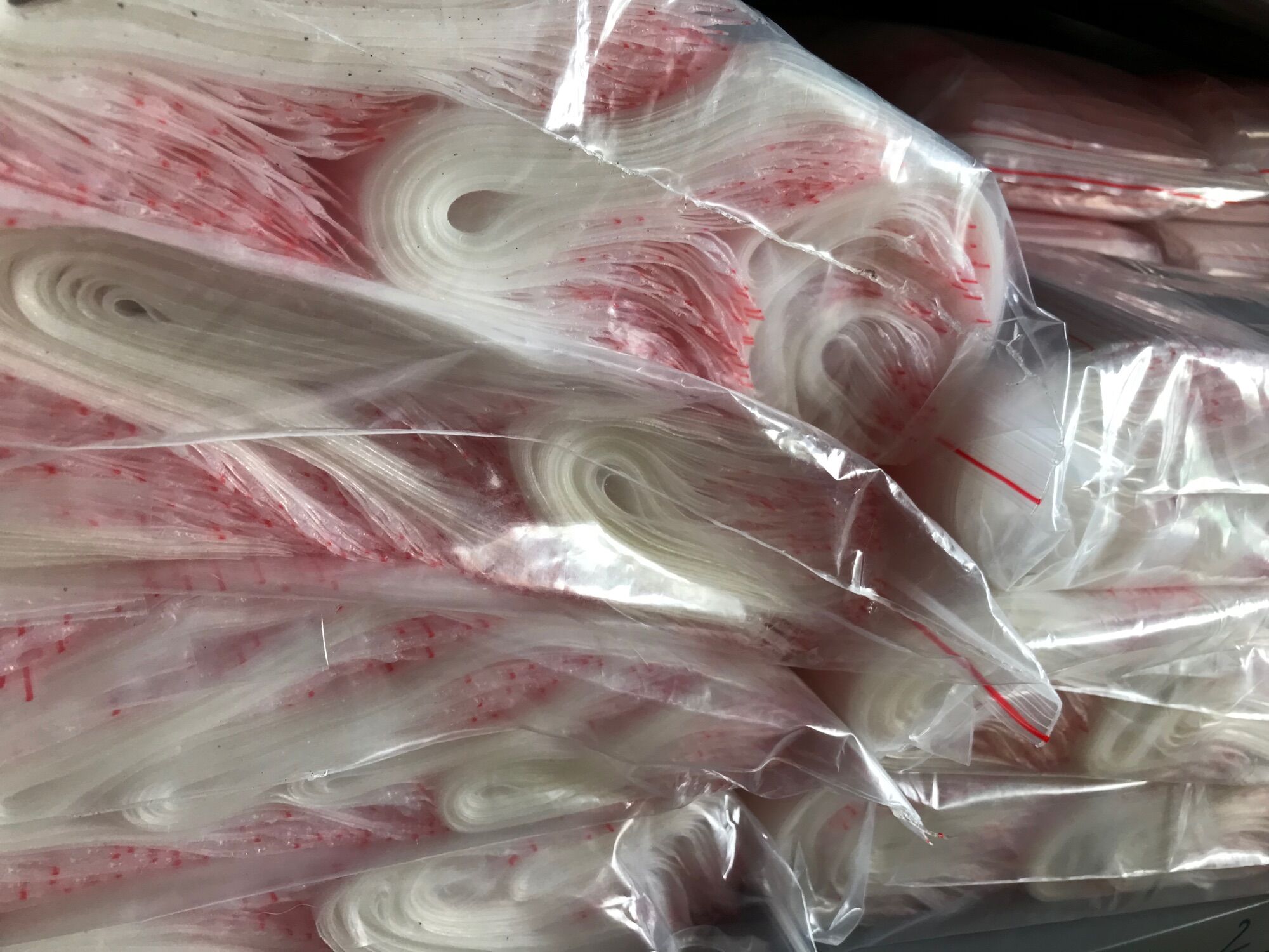 🔥Sỉ 0,5 KG túi Zip chỉ đỏ