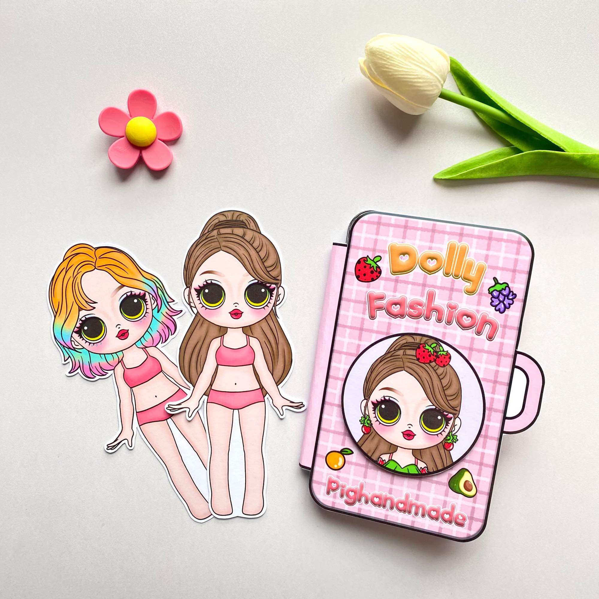 Sổ búp bê giấy thời trang mùa hè của Dolly