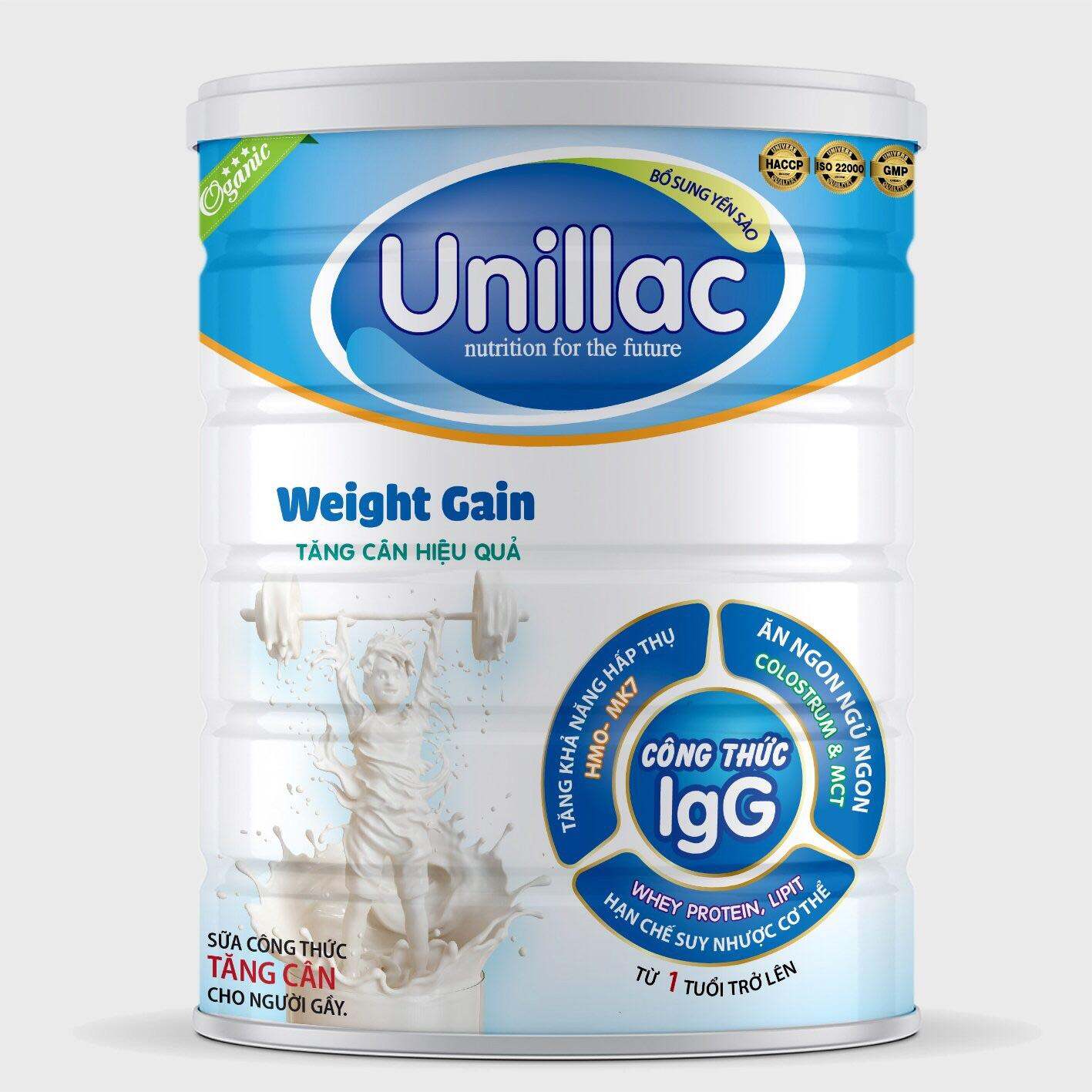 Sữa y tế UNILLAC Weight Gain dành cho người còi xương suy dinh dưỡng cần tăng cân
