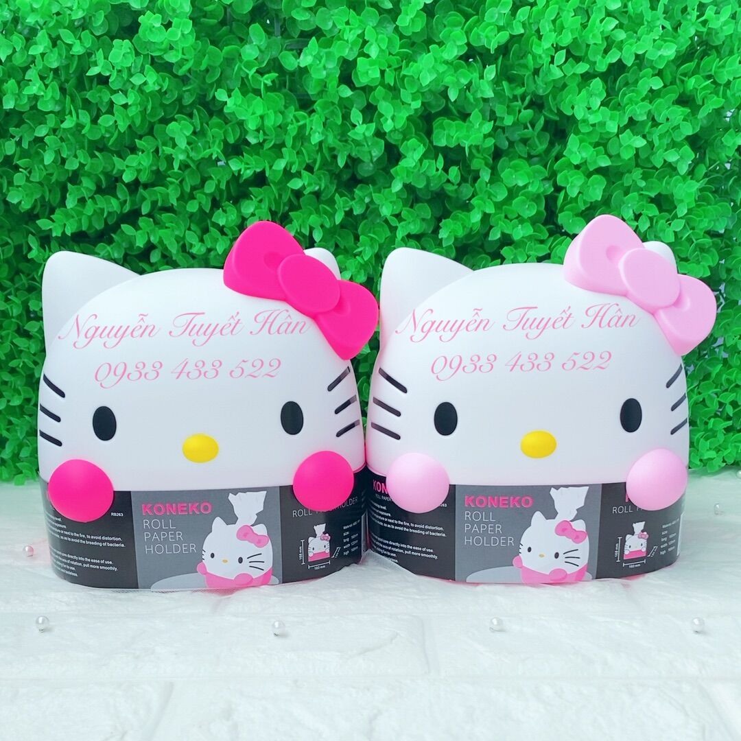 Hộp đựng khăn giấy cuộn Hello Kitty