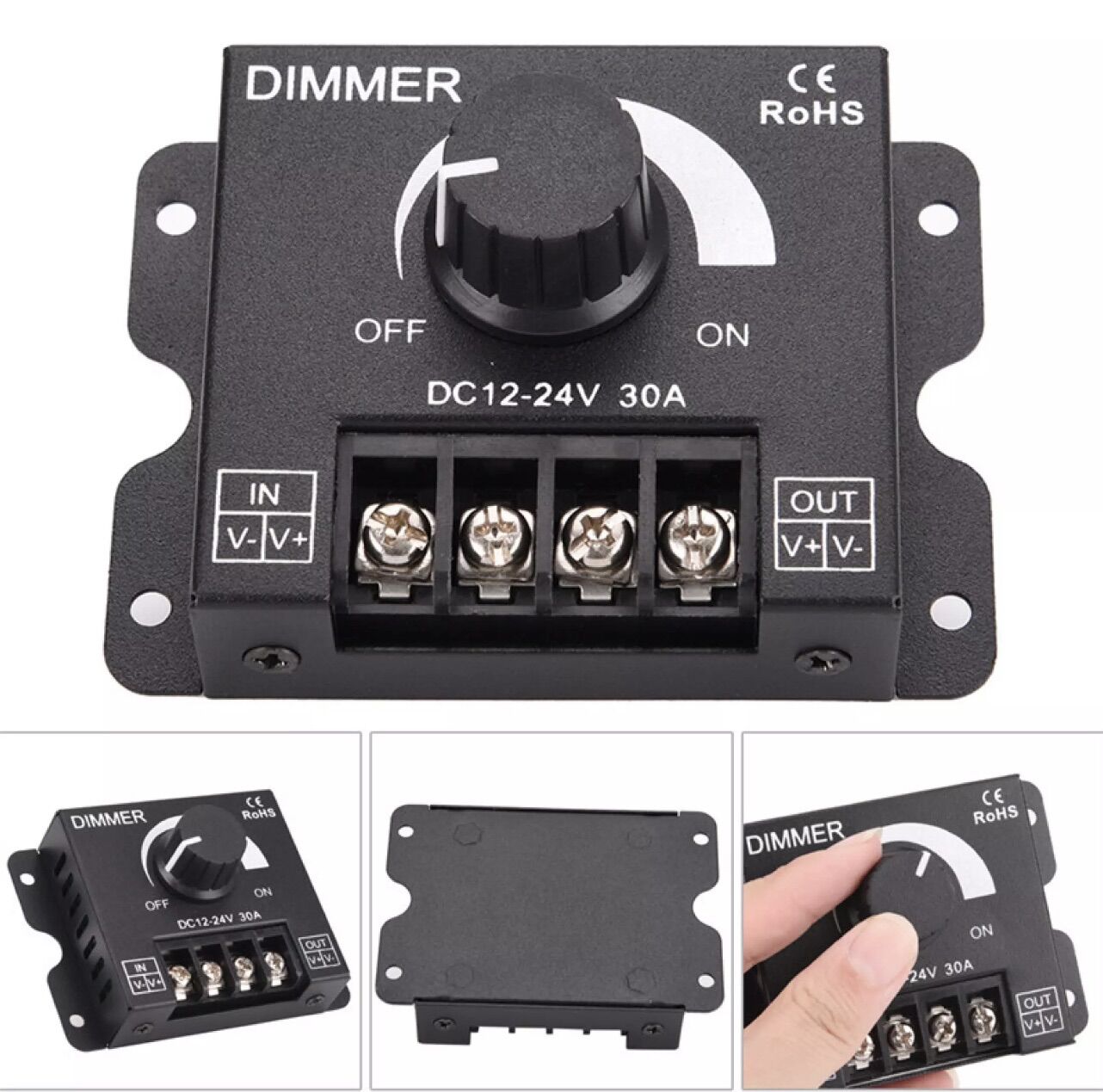 Dimmer led 12v - 24v 360w 30a. dimer tăng giảm độ sáng cho đèn led dây.