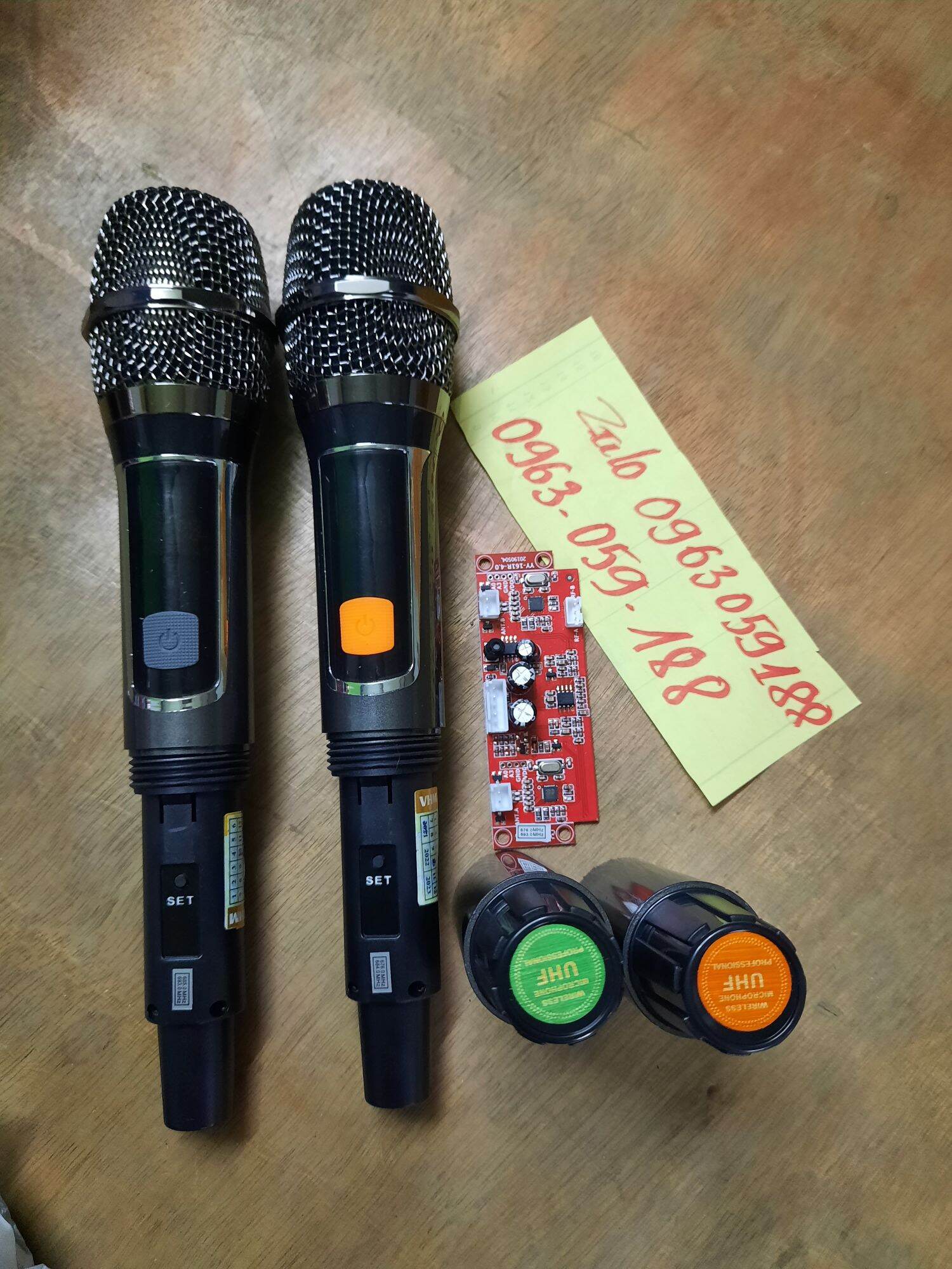Micro UHF Không Dây Cho Loa Kéo Set Tần Số  Chuyên Dụng