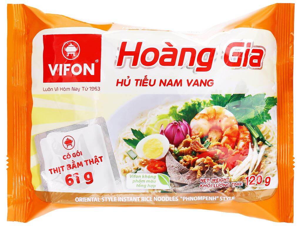Combo 5 gói 120g hủ tiếu nam vang hoàng gia vifon