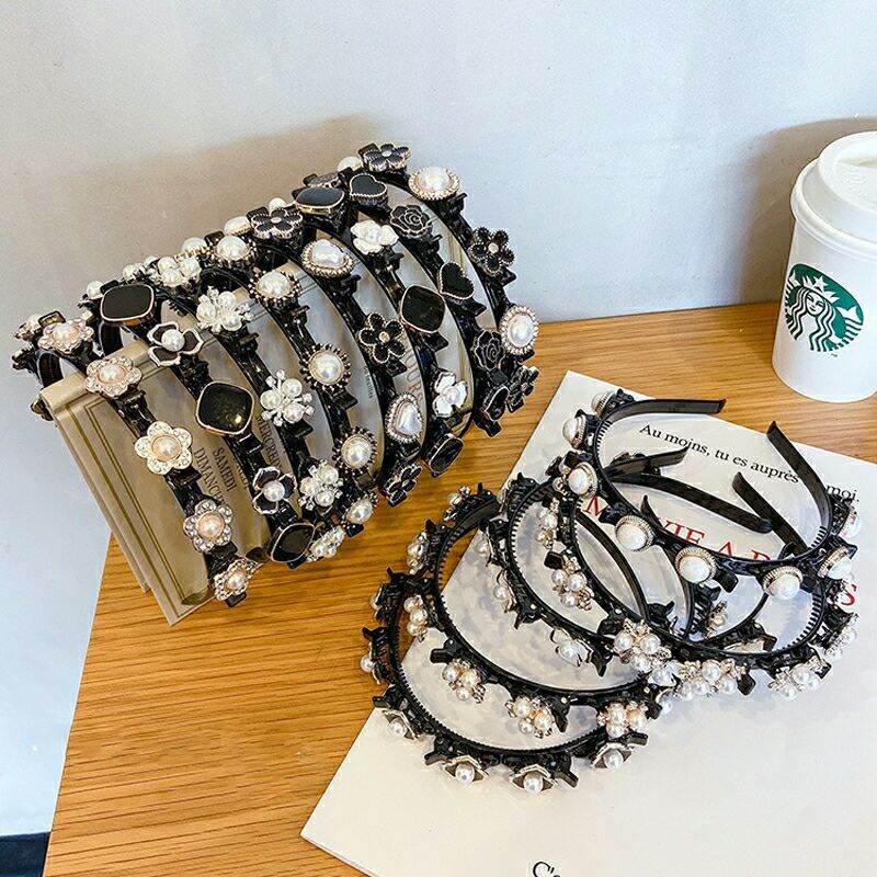 Bờm Tóc Đính Ngọc. Bờm Tóc Có Kẹp Giữ Tóc Tạo Độ Phồng Siêu Xinh