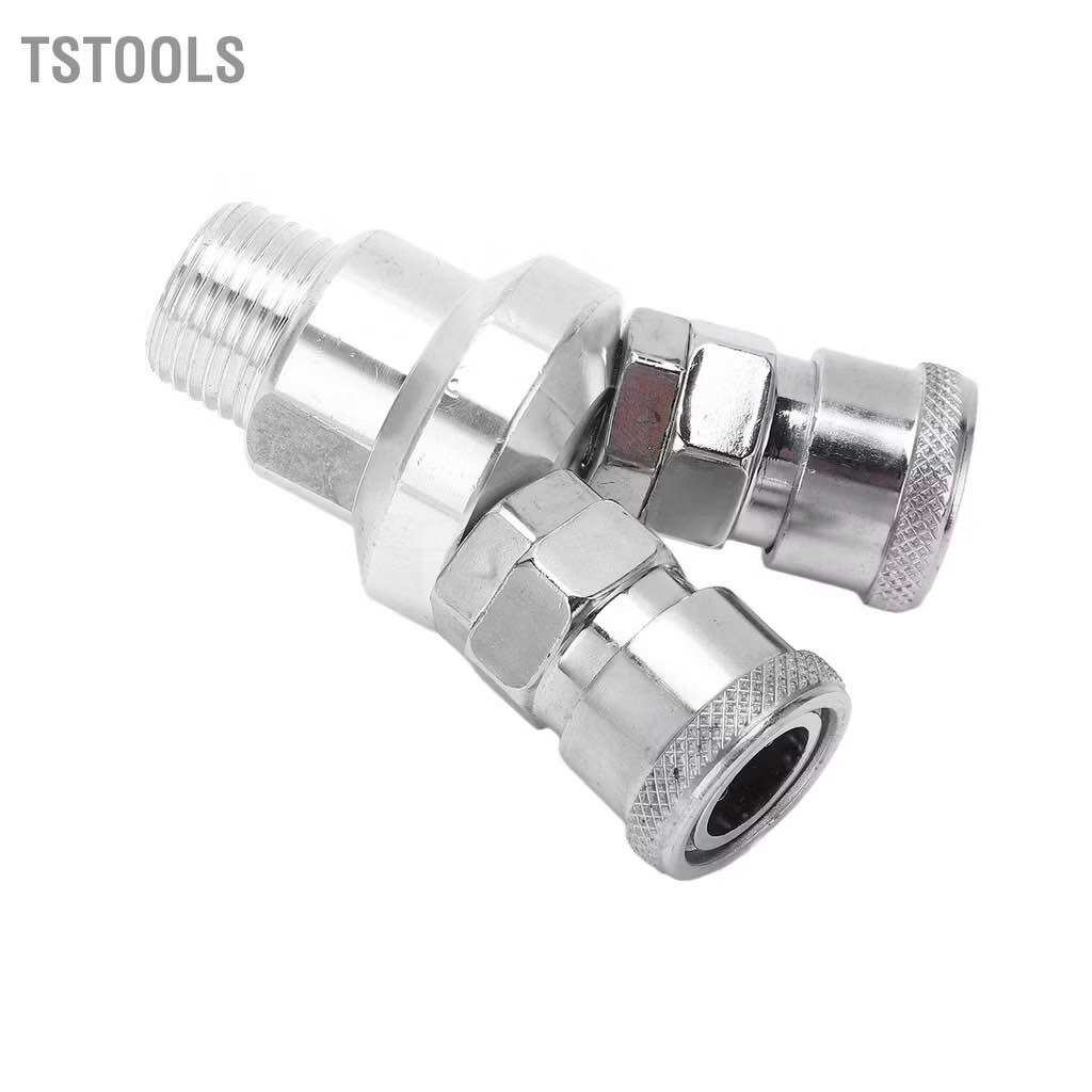Đầu Nối 2 Chiều G1/2 Ren Khớp Nhanh Bằng Thép Carbon Mạ Chrome Bộ Chia Khí Nén