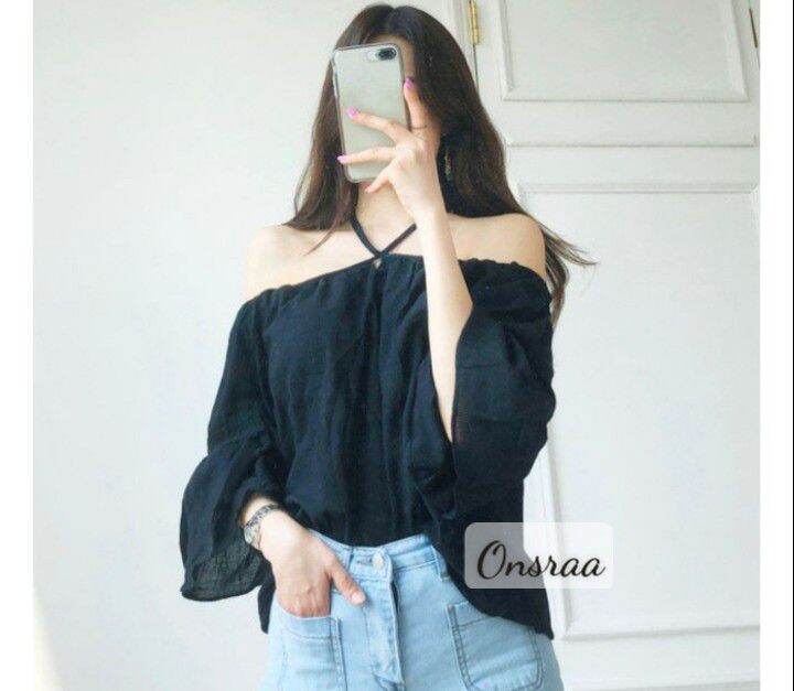 💯💔ÁO HỞ VAI NỮ TAY LOE ĐƠN GIẢN💯💔
