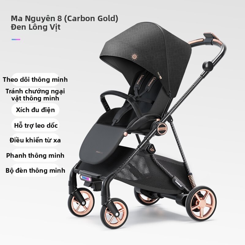 Intelligent Following Brake Bi-directional Sit-Lie Stroller - 2