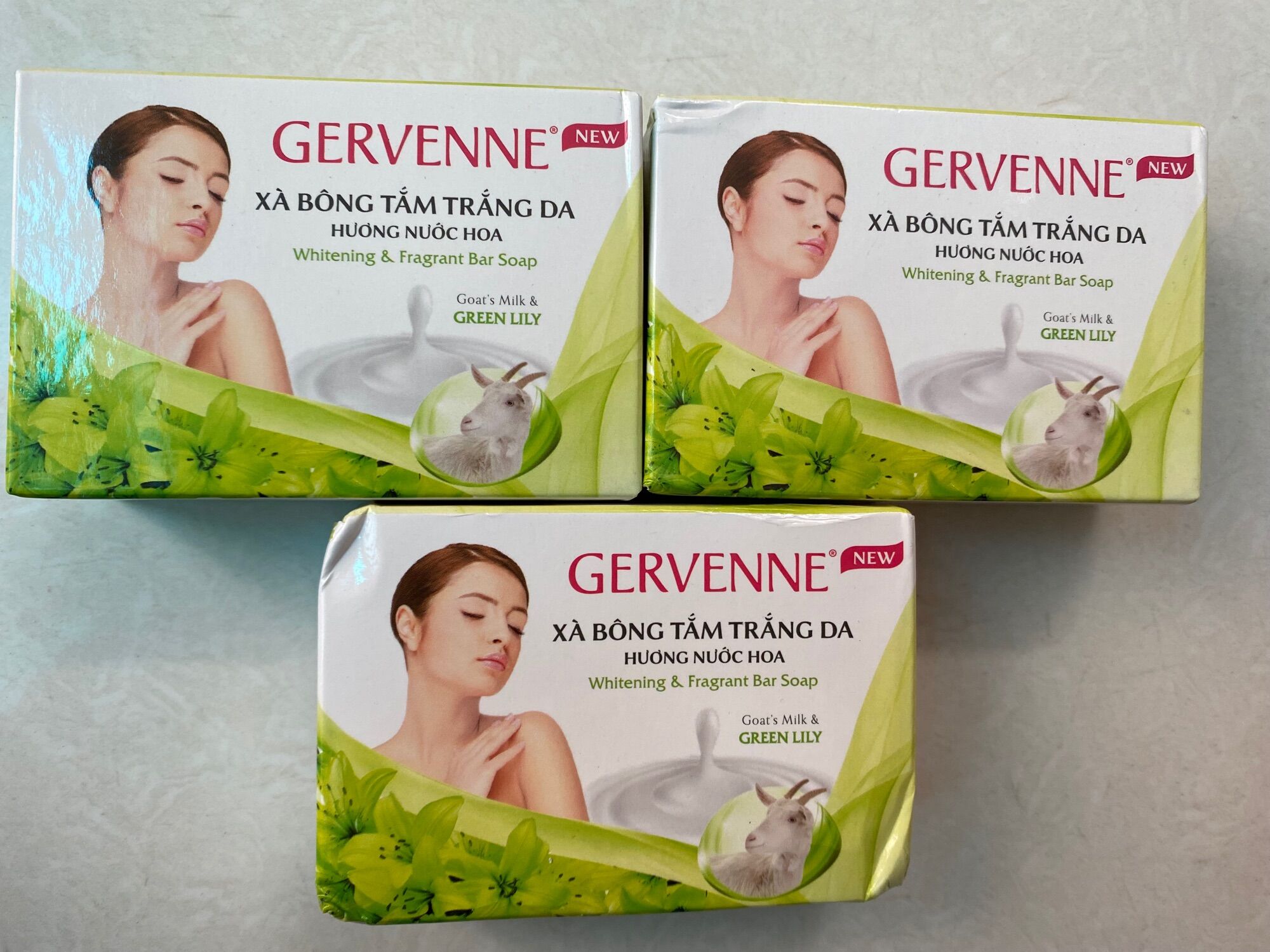 [HCM]Gervenne - Xà bông tắm trắng da gervenne 90g