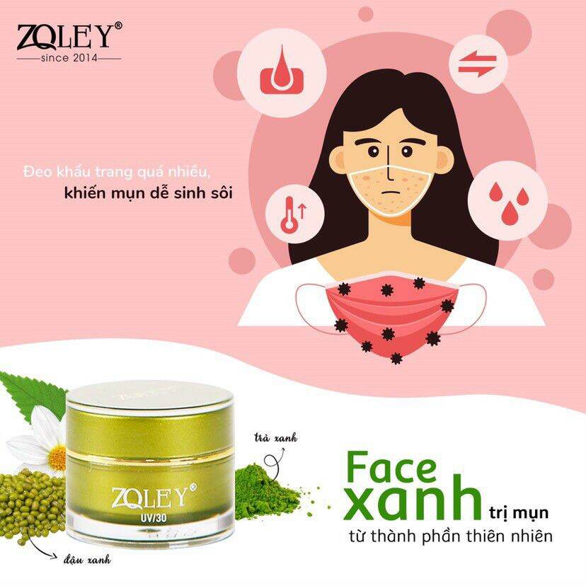 Kem Trị Mụn Zoley Xanh 10G