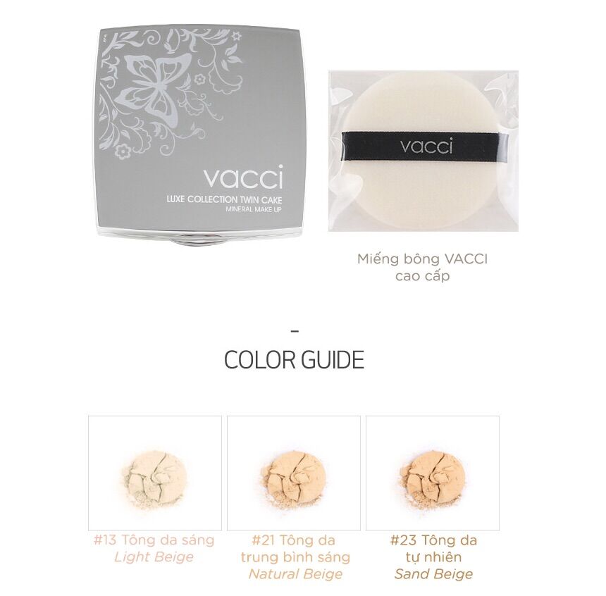 Phấn nền trang điểm cao cấp VACCI – SPF30 PA++