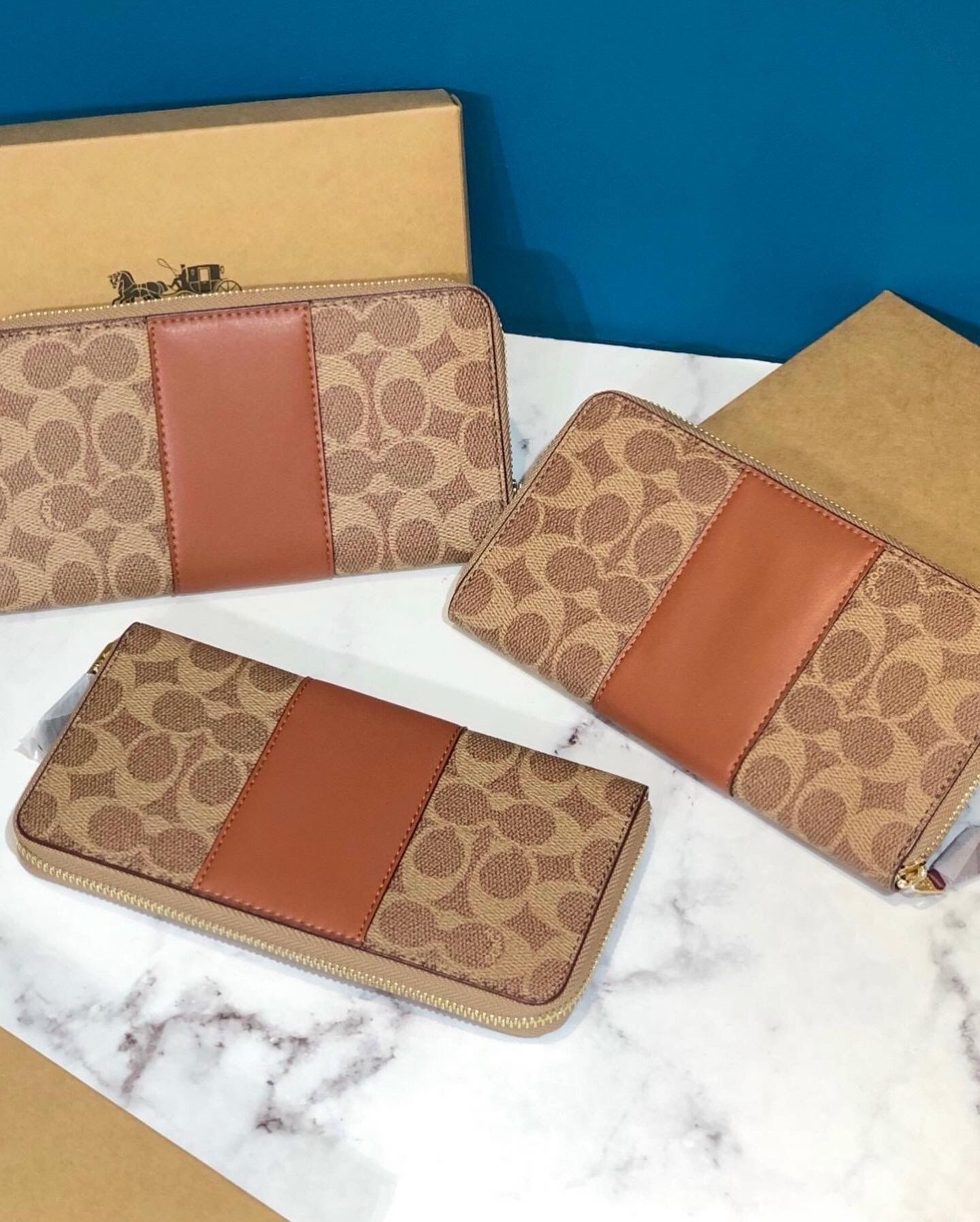 Ví dài Coach Accordion Zip