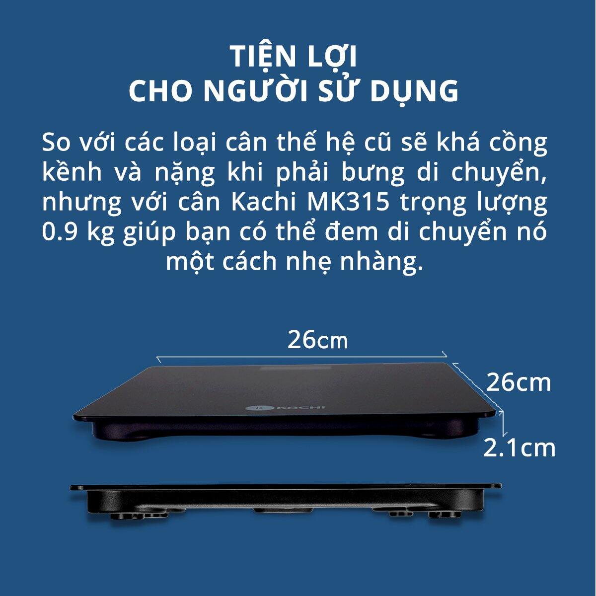 Cân Điên Tử Phân Tích Chỉ Số Cơ Thể Kachi