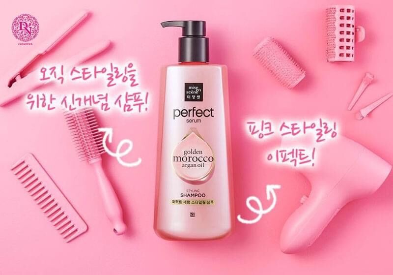🆘dầu gội Missen - Hồng : Mise en Scene Styling 680ml