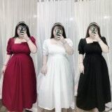 [Bigsize 60-85kg] Đầm xếp ly eo