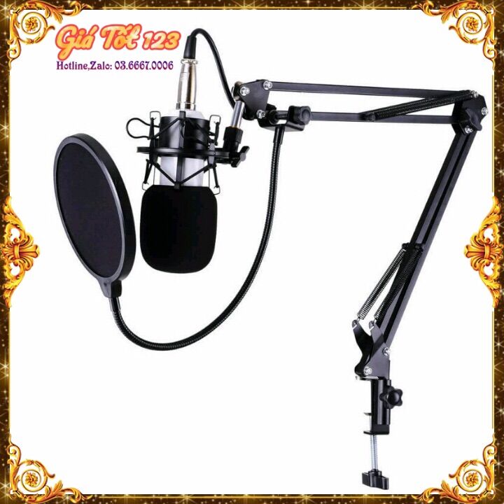 Giá đỡ điện thoại kẹp micro để bàn, kẹp bàn