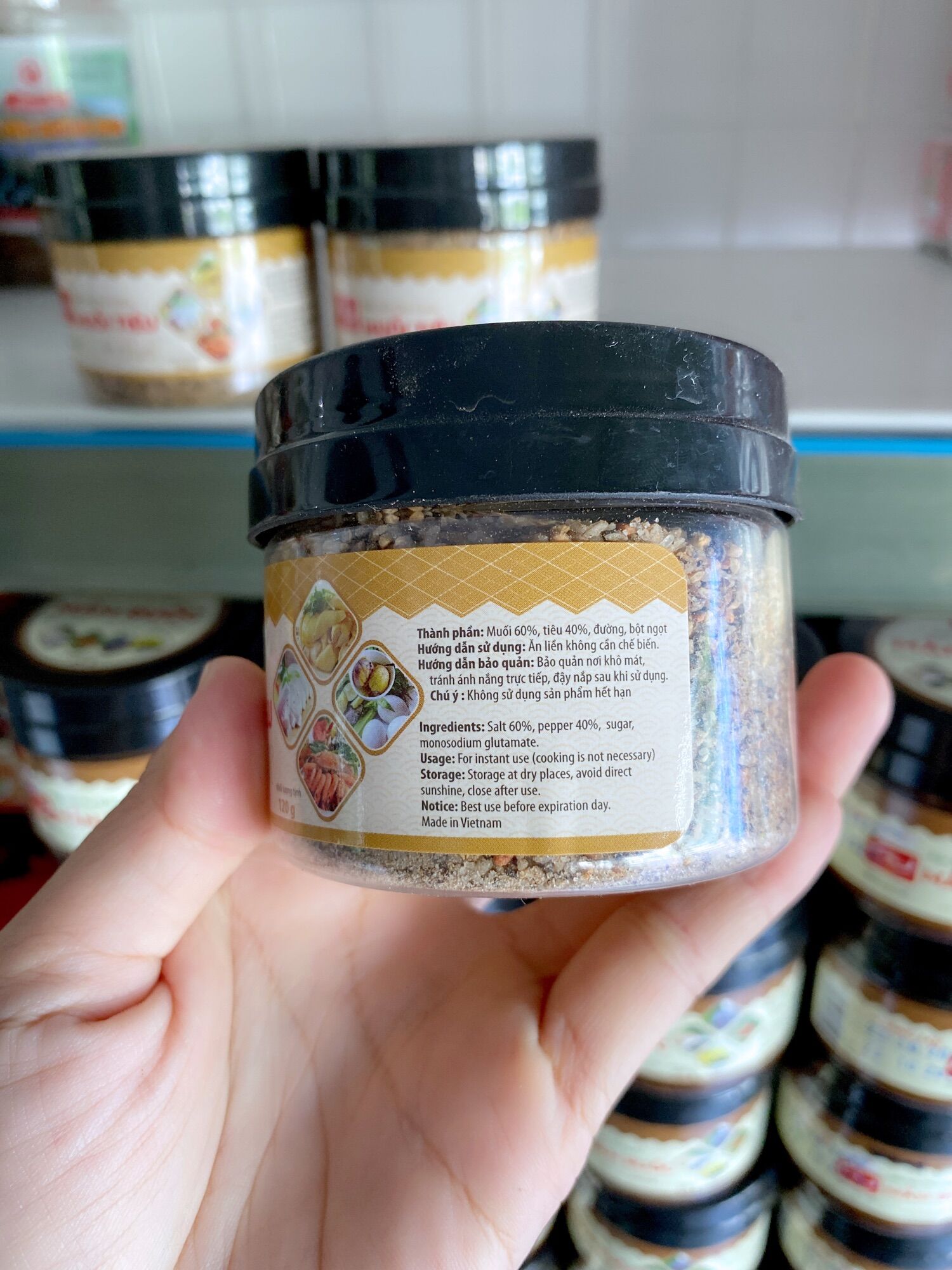 5 hũ muối tiêu chanh Sáng Lợi(120g)